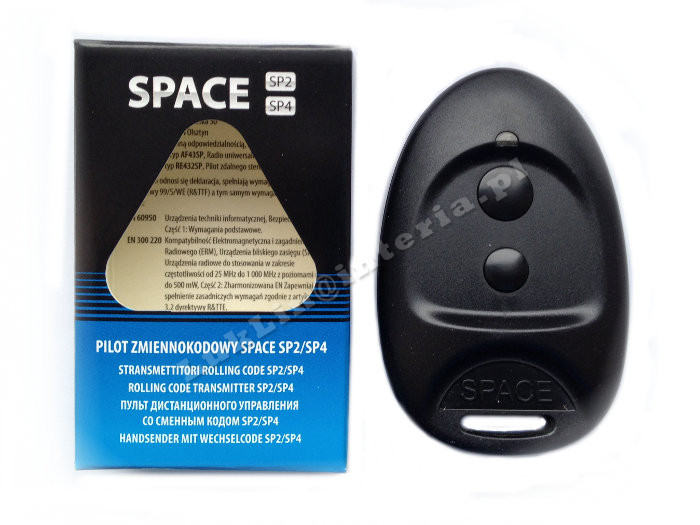 CAME SPACE SP2 RED PILOT 2-KANAŁOWY DO BRAM Oryginalny