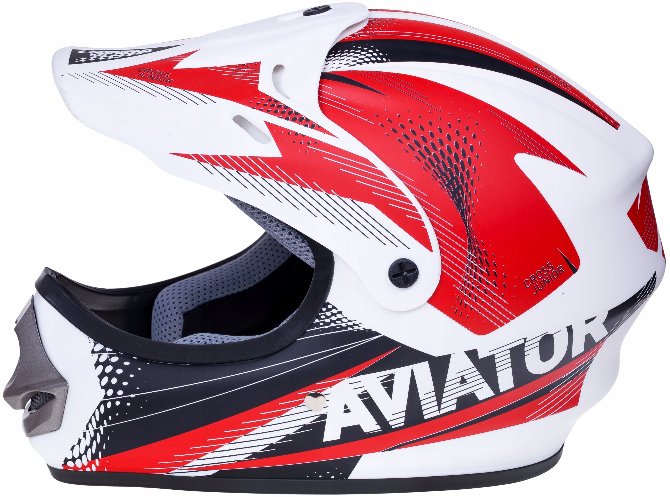 

Kask Crossowy Enduro Quad Bez Szybki Wytrzymały