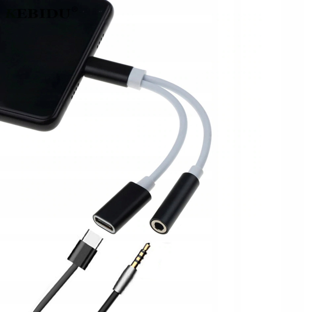 

Rozdzielacz Usb-c Jack 3,5mm słuchawki i ładowanie