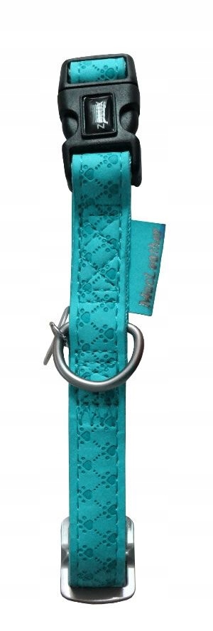 

Obroża skórzana (22-32 cm) 10 mm, niebieska