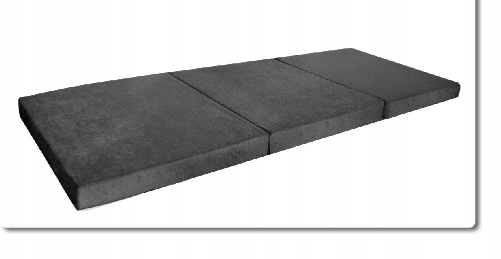MATERAC TURYSTYCZNY ROZKŁADANY SKŁADANY MATA KAMPING NAMIOT 195x80x9 SZARY Model Fortisline