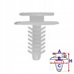 Spinka wewnętrzna tapicerki Alfa Romeo Fiat Lancia