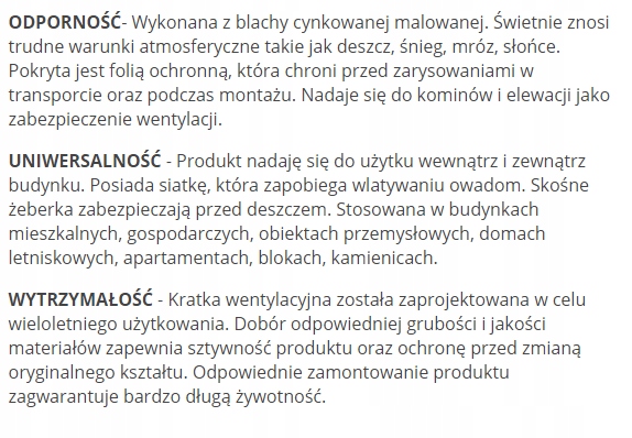 KRATKA WENTYLACYJNA METALOWA Z KOŁNIERZEM 100 MM Kod producenta BD8284