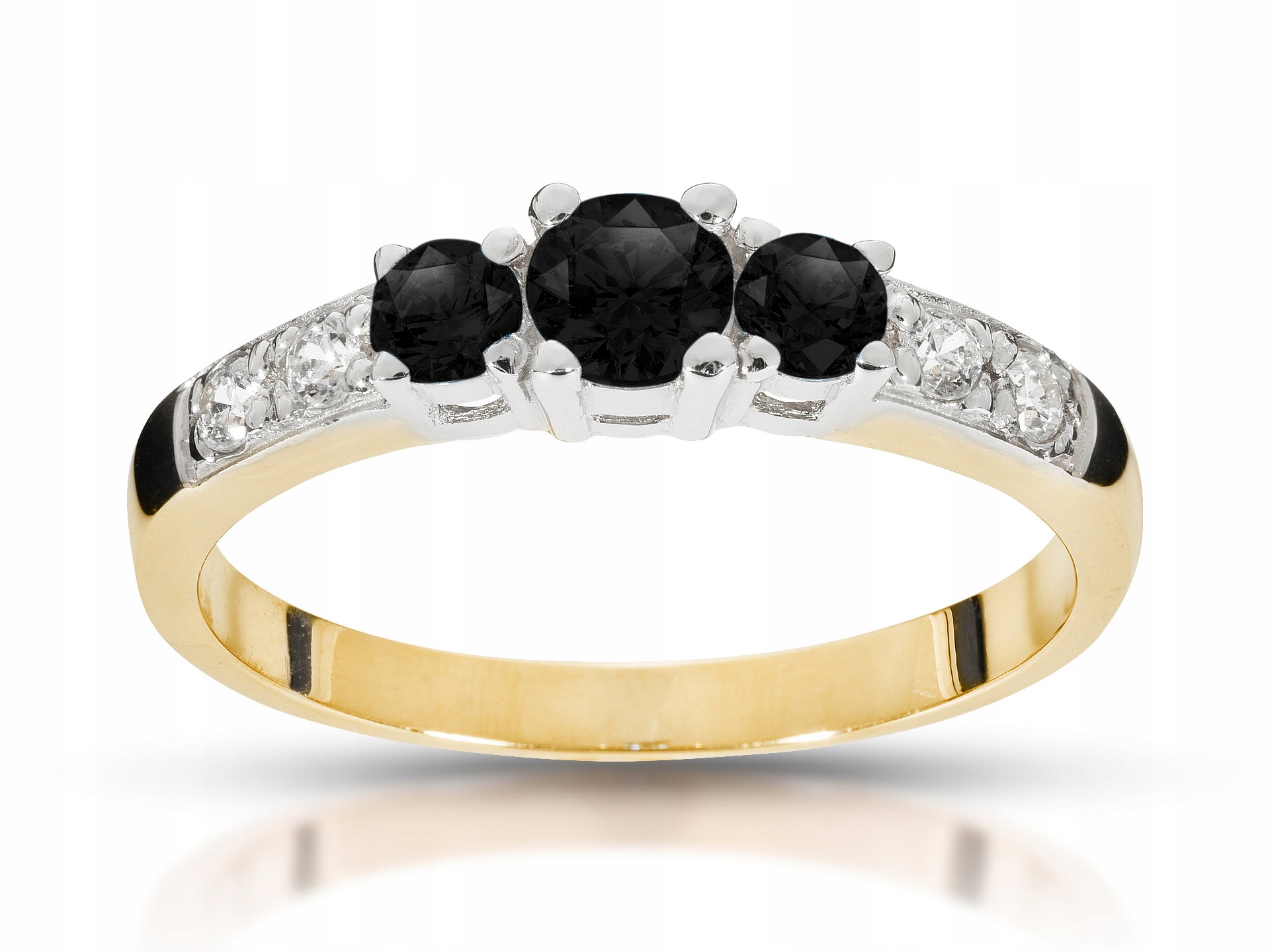 

Pierścionek Czarne diamenty Black diamonds 0,55ct