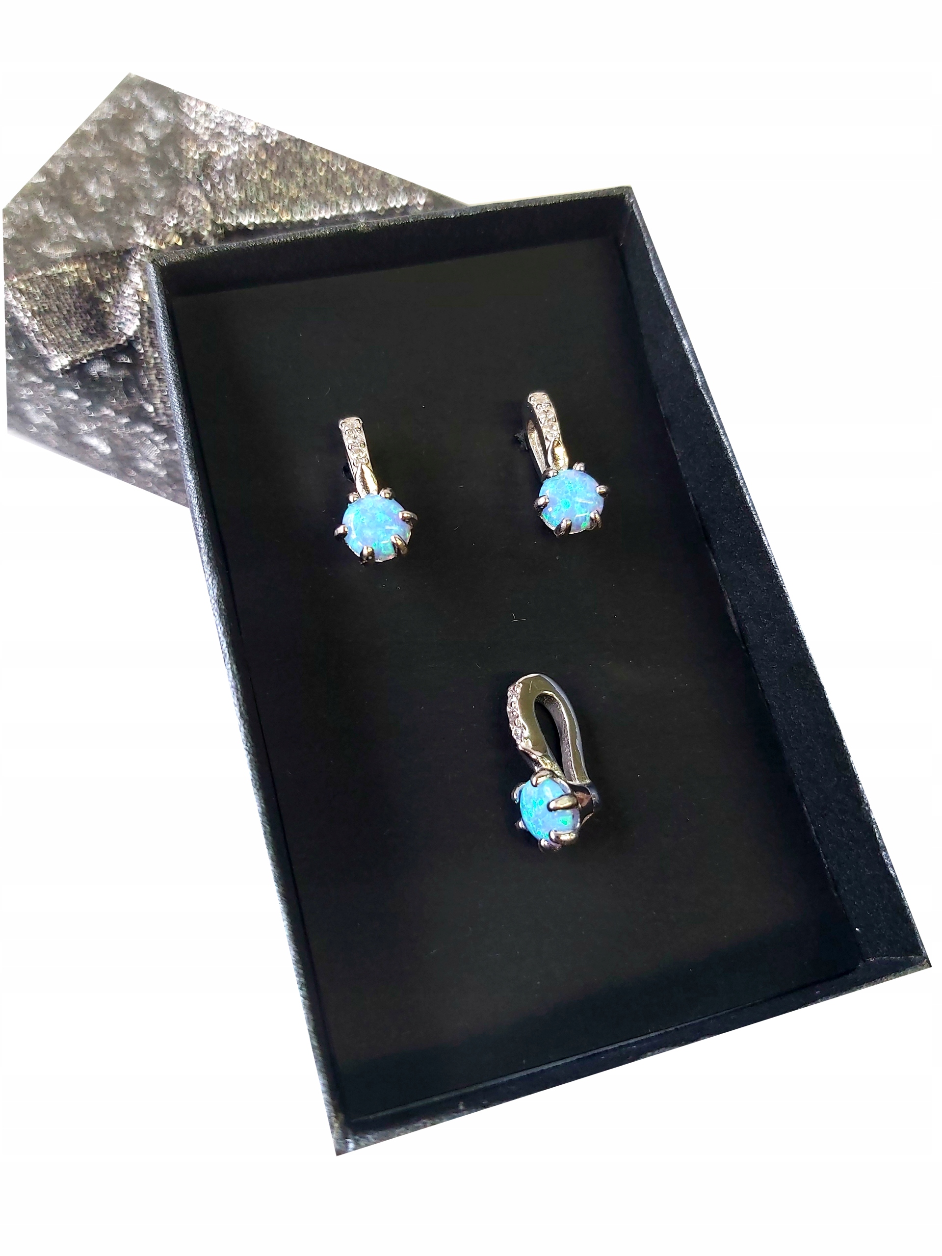 925 Stříbrný Komplet Blue 925 Věnování S66