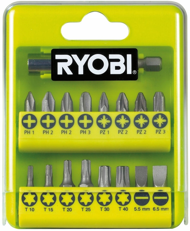 

Ryobi RAK17SD Zestaw Bitów 16 Bitów +uchwyt +case