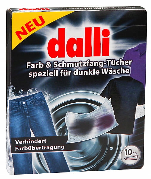 

dalli chusteczki wyłapujące barwniki i brud De