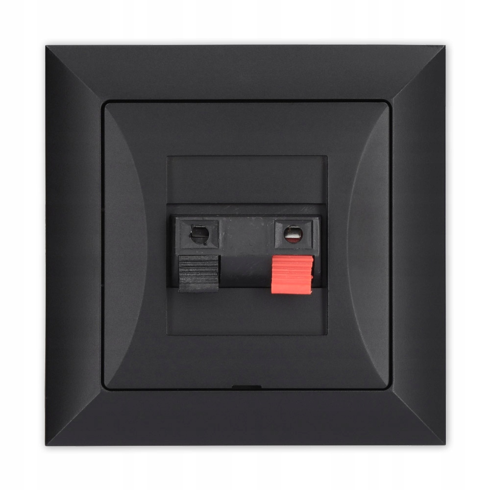 OPAL GNIAZDO GŁOŚNIKOWE POJEDYNCZE CZARNY MAT