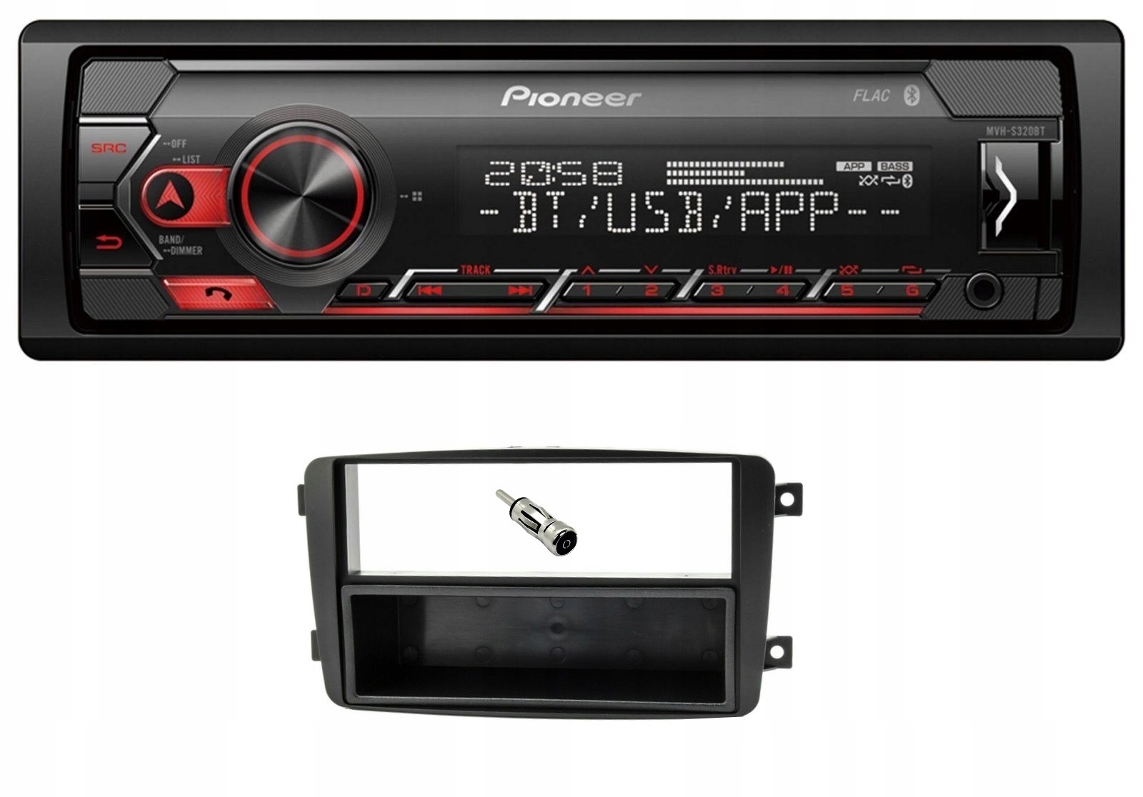 Bluetooth rádio Pioneer MVH-S320BT pre Mercedes Clk C209 A209 Vito Viano W639