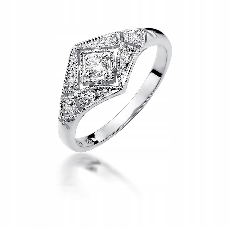 

Pierścionek zaręczynowy Brylanty Diamenty Białe Zł