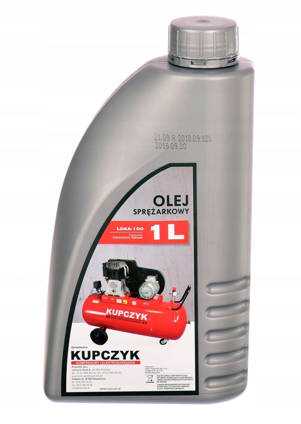 

Olej do Kompresorów Sprężarek LDAA-100 1L Kupczyk