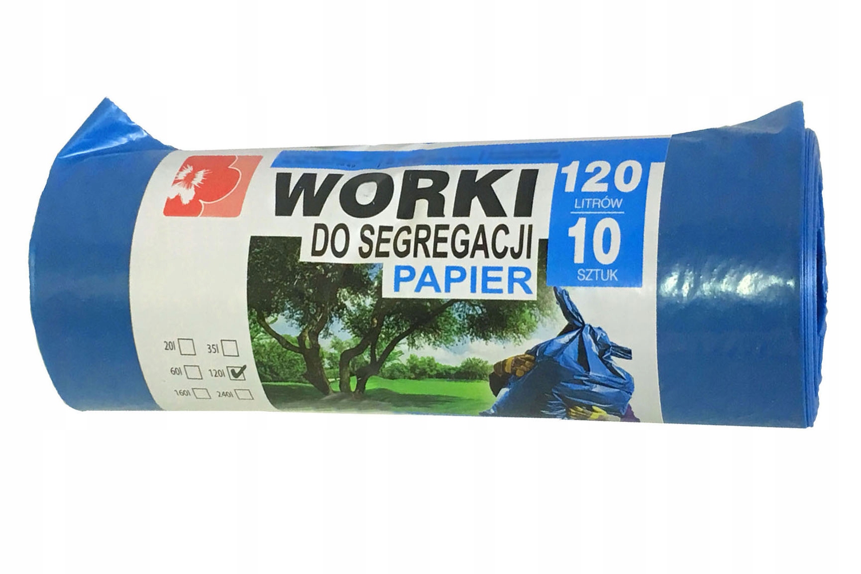 

Worki Segregacji Śmieci Niebieskie Papier 120L 10s