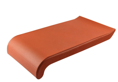 Parapety zewnętrzne ceramiczne 27cm ceglasty typ S