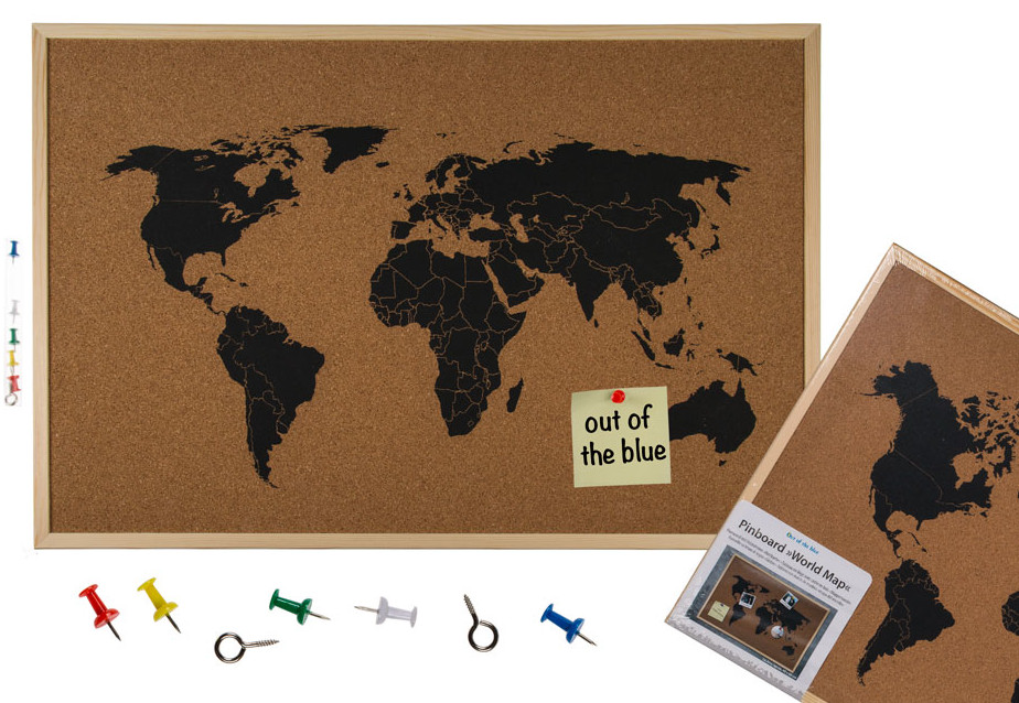 

Tablica Memo Korkowa 40 x 60 Mapa Świata