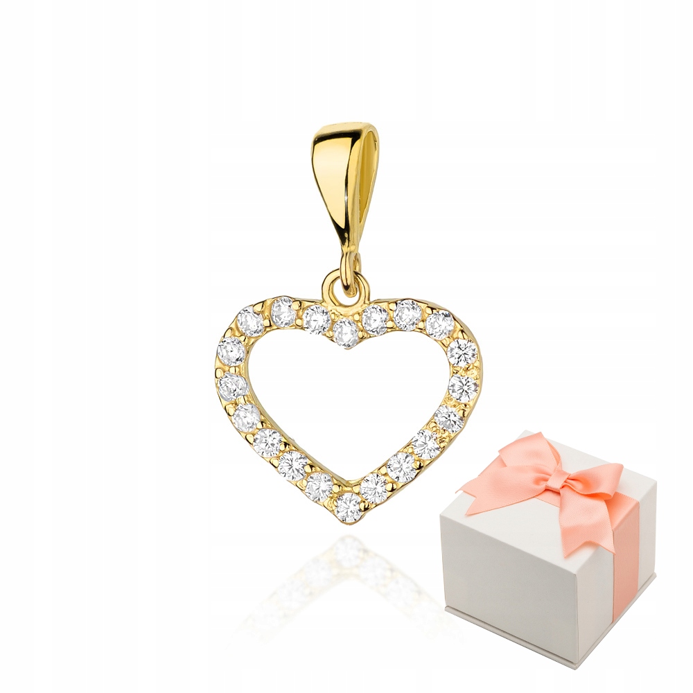 

Złote Serce Diamenty 0,28ct Prezent Próba 585