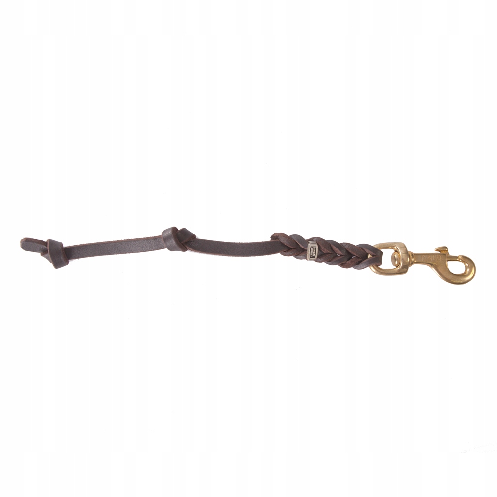 

Dingo Gear K9 Smycz Skóra Dwa Węzły DŁ30CM