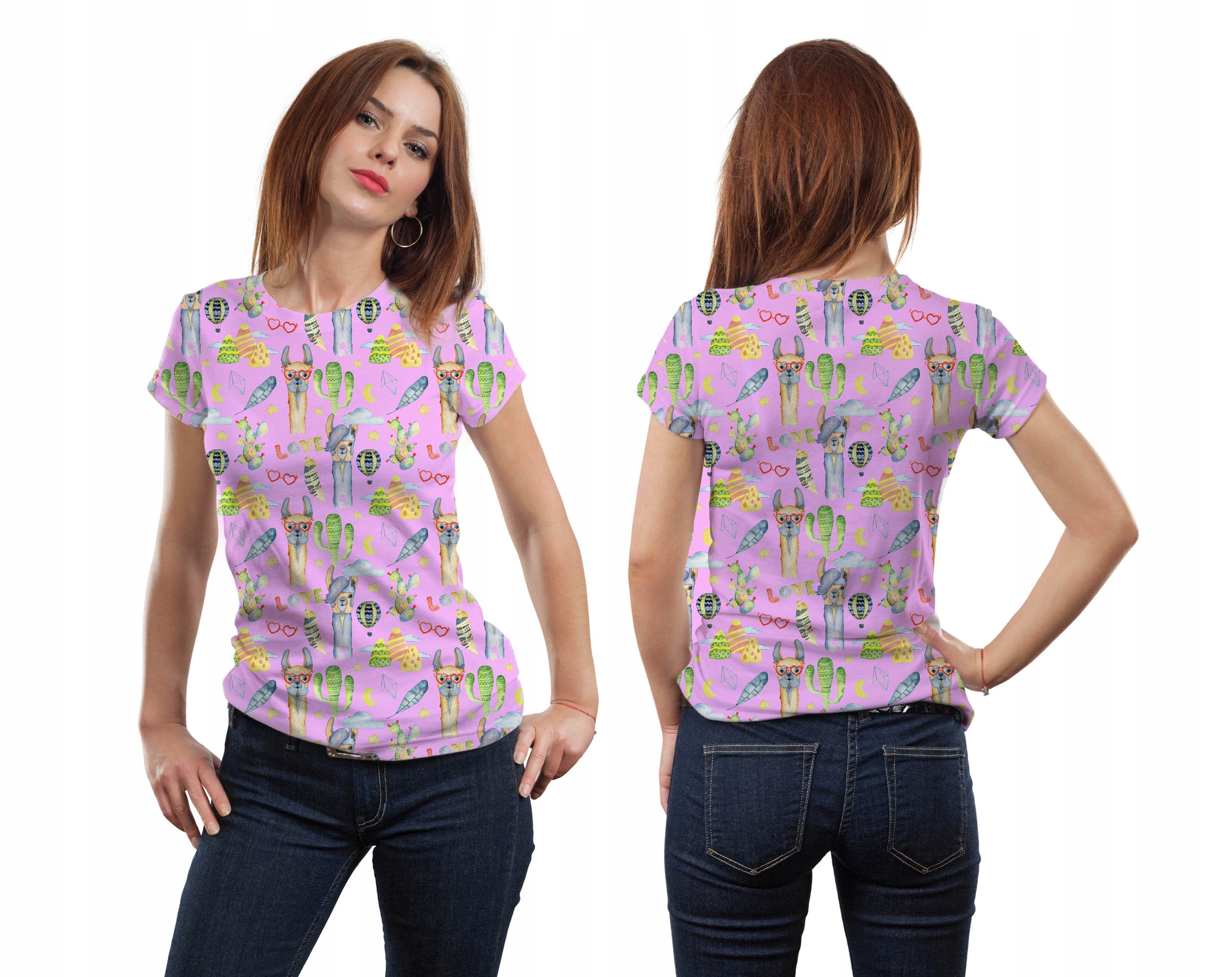 

Koszulka 3D Fullprint XL Śmieszne Lamy T-shirt