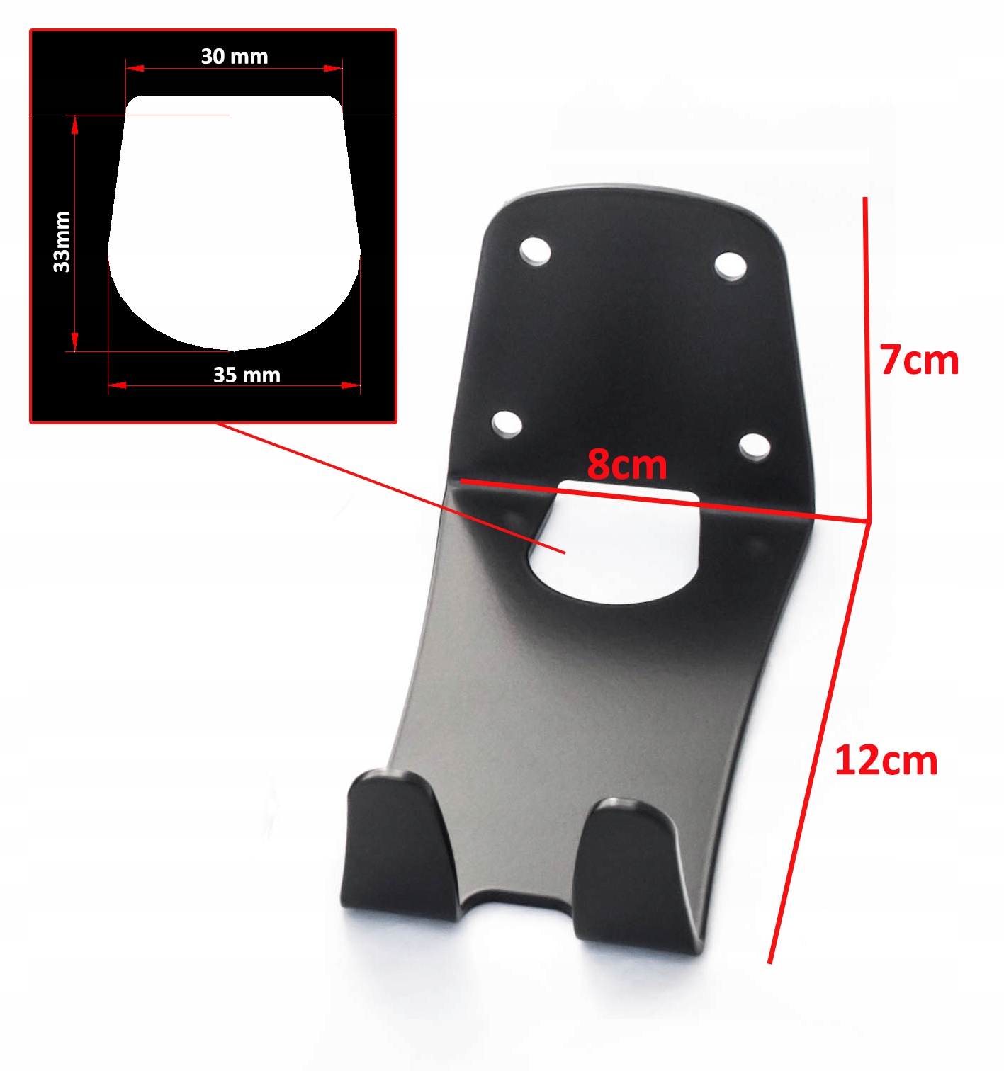 Wieszak na rower, stojak na rower, hak za pedał OTW pomarańczowy EAN (GTIN) 5906086047081