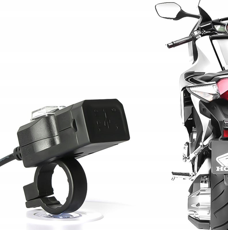 ŁADOWARKA USB NA MOTOR MOTOCYKL Z WYŁĄCZNIKIEM Numer katalogowy producenta LAD 01M