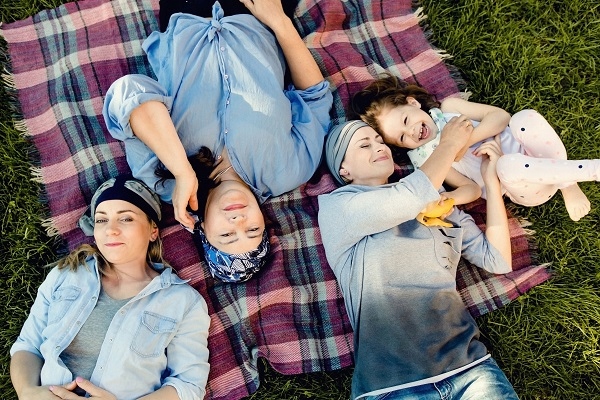 Turban Lara Brąz na zimę modne chusty Eva Design Wzór dominujący bez wzoru