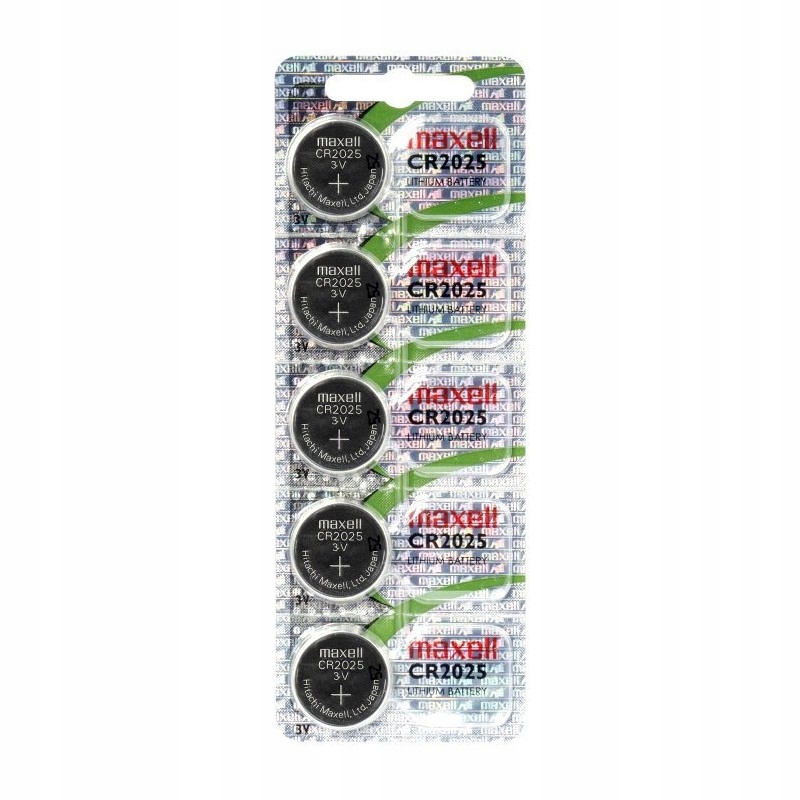 

Bateria litowa Maxell 3V Cr 2025 --- 5 sztuk