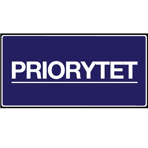 

Naklejki Ostrzegawcze Etykiety Priorytet 100szt