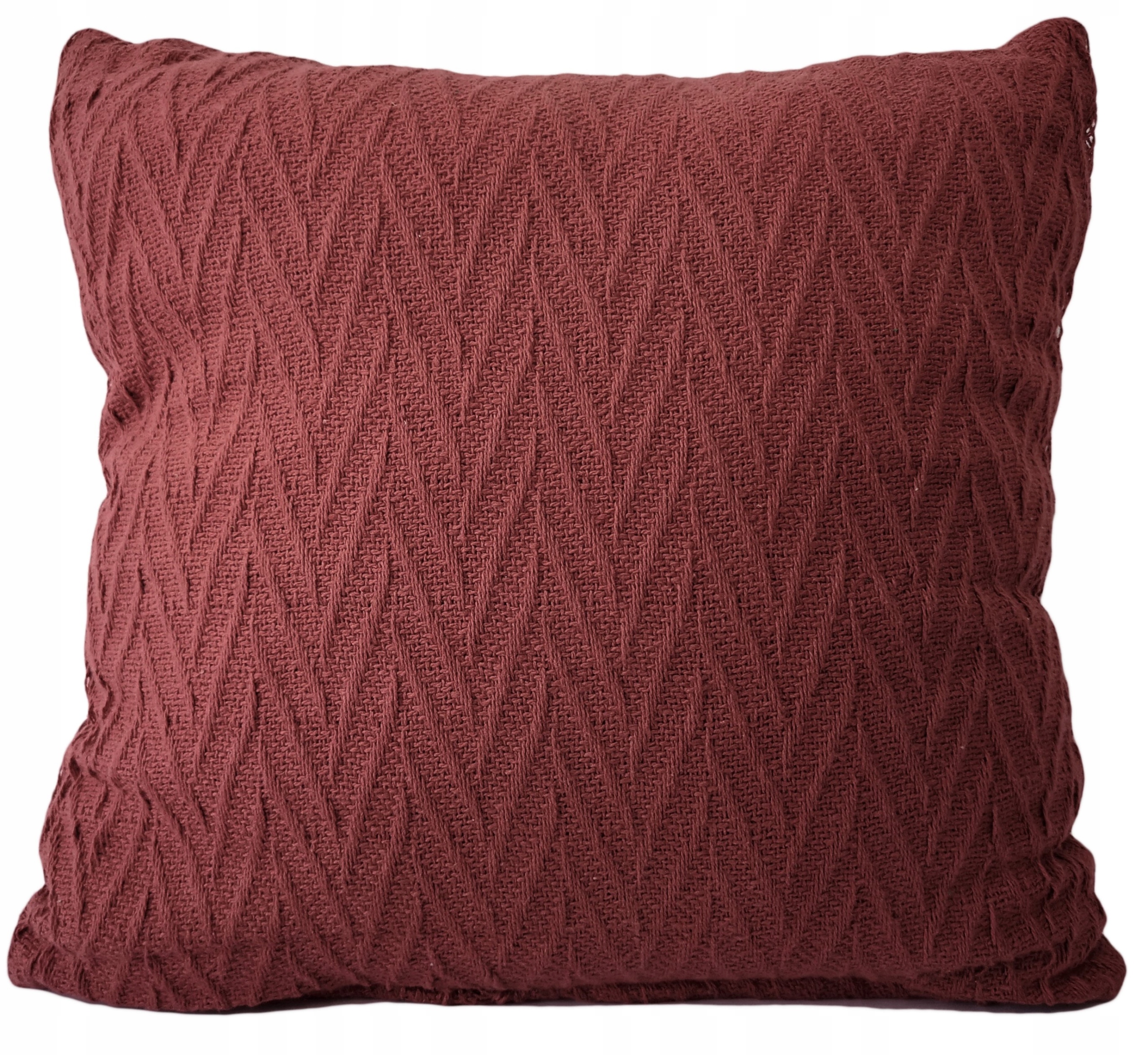 

Poszewka w jodełkę warkocz loft 40x40 ciemny róż