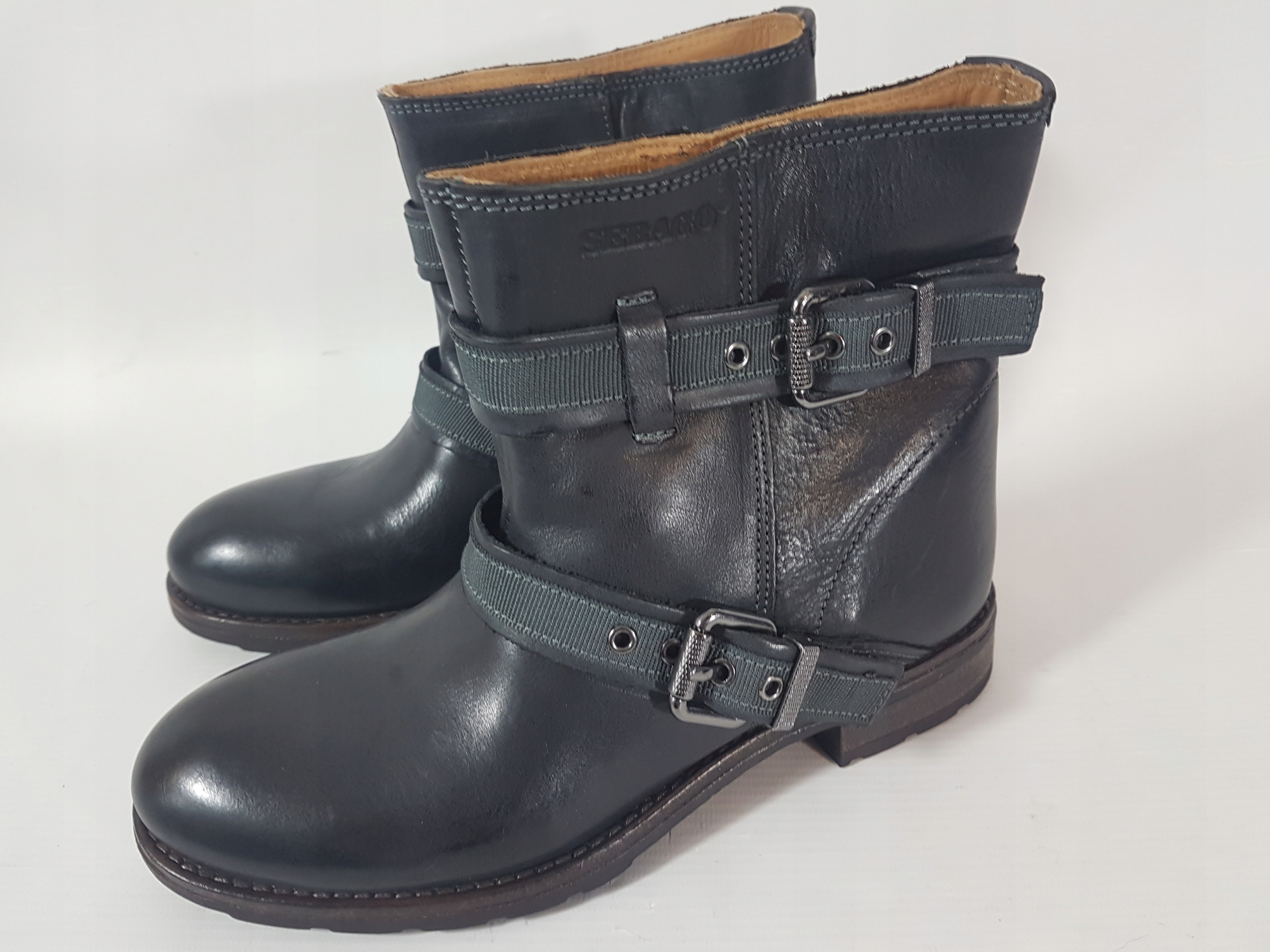 Sebago Dámské Kotníkové Boty Z Přírodní Kůže 35