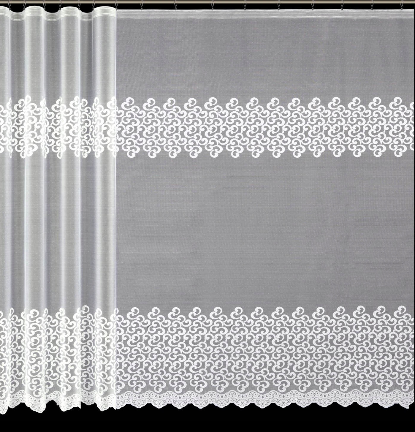 Mg Záclona žakár 4463 Bílá 280X250 cm, hotová s páskou