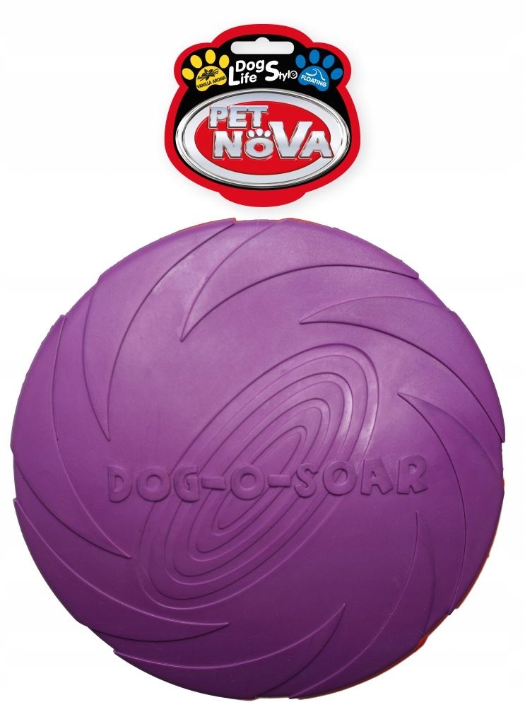

Frisbee Dysk gumowy 22cm fioletowy Pet Nova