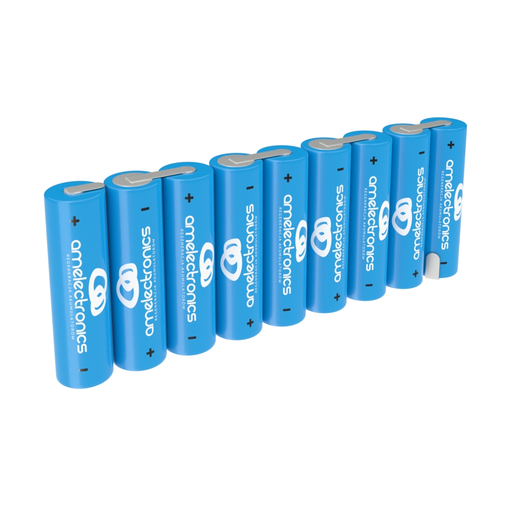 

Pakiet Akumulatorów 9 Ogniw Aa 10,8V 2200mAh Ni-mh