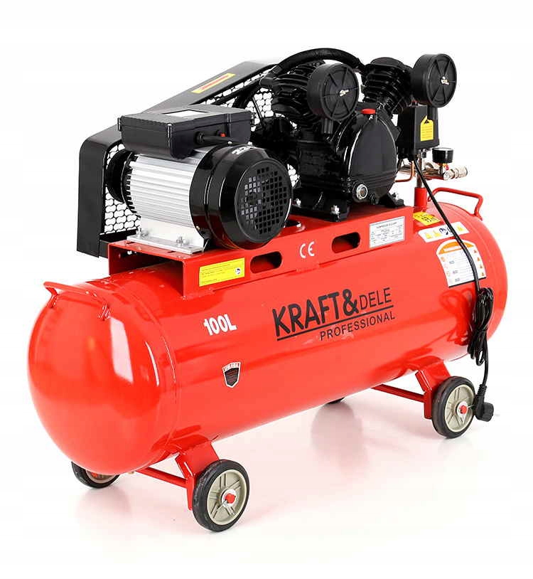 KOMPRESOR 100L SPRĘŻARKA 3.8KM 480l/min KLUCZE 12 Ciśnienie maksymalne 8 bar