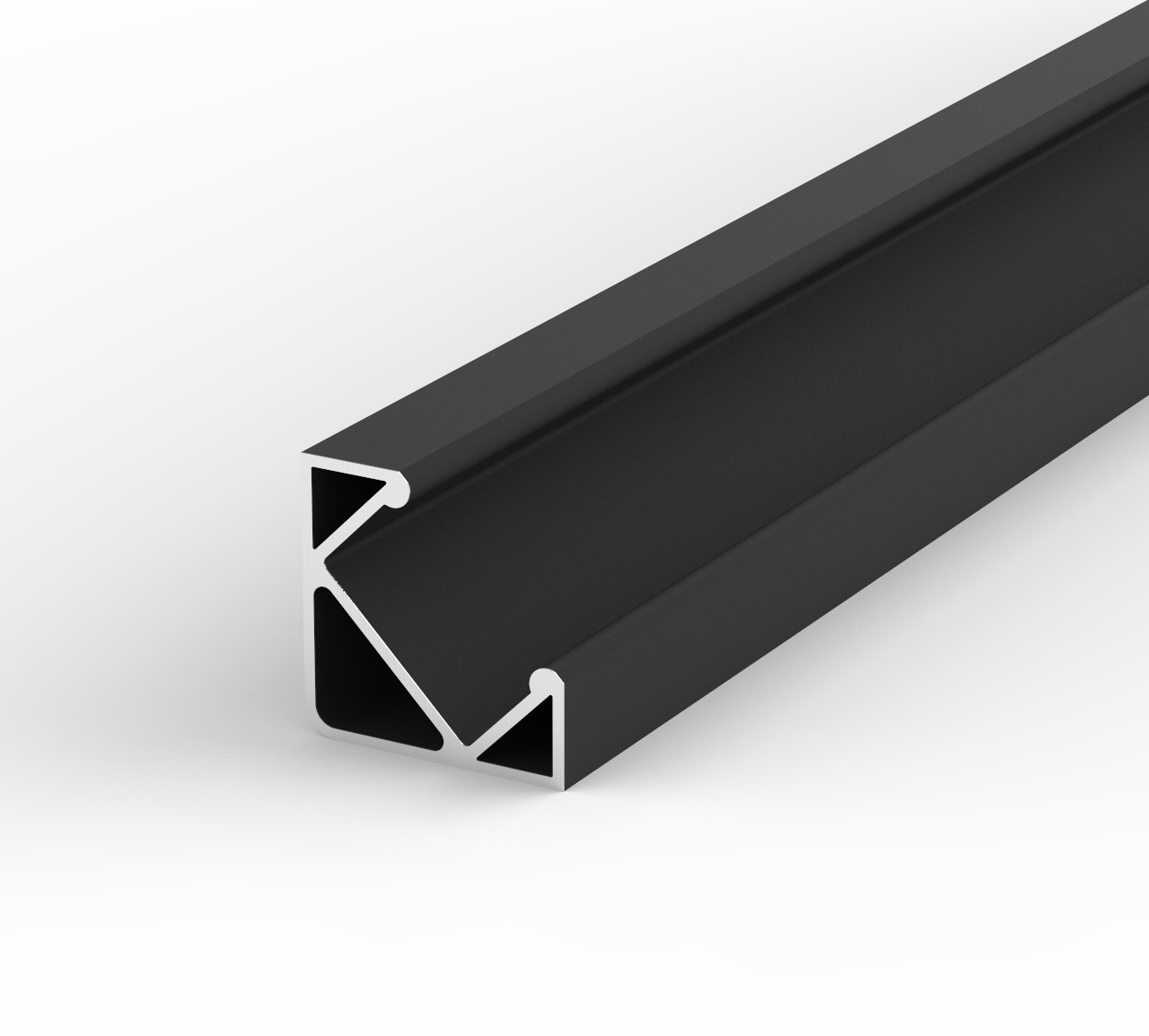 PROFIL Aluminiowy LED NAROŻNY KĄTOWY DO Taśm LED CZARNY 2 METRY PREMIUM Typ profil do LED