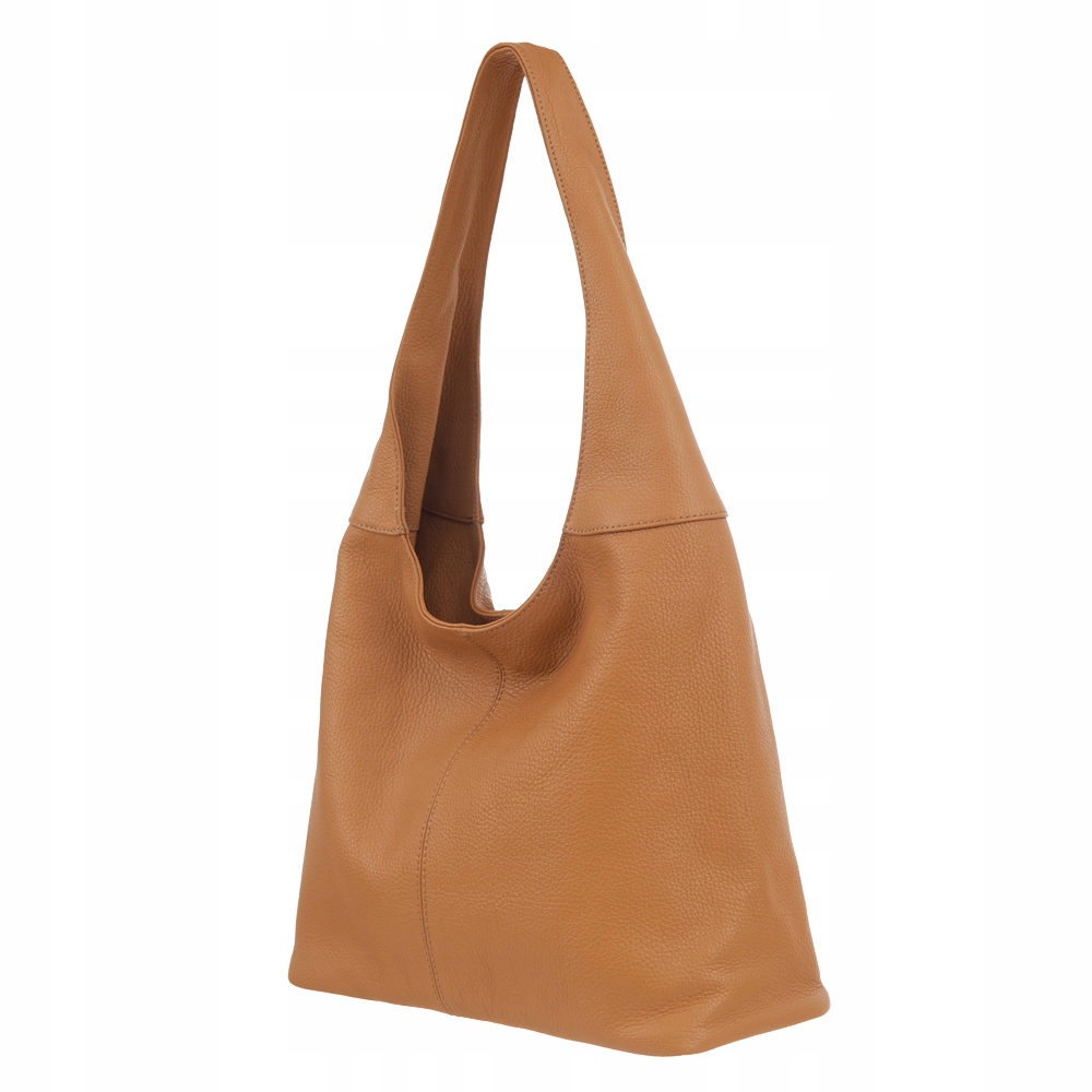 WŁOSKA RUDA CAMEL SKÓRZANA TOREBKA WOREK SKÓRA VERA PELLE SHOPPER Marka Vera Pelle