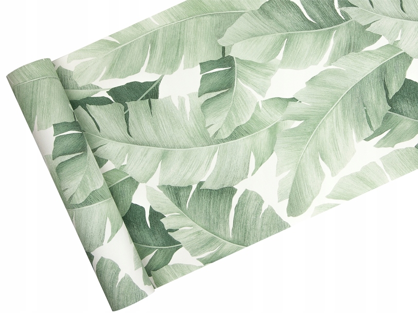 

Tapeta w liście Bananowca jasna zieleń