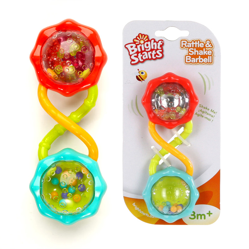 BRIGHT STARTS ДВОЙНАЯ ПОГРЕМУШКА 8188