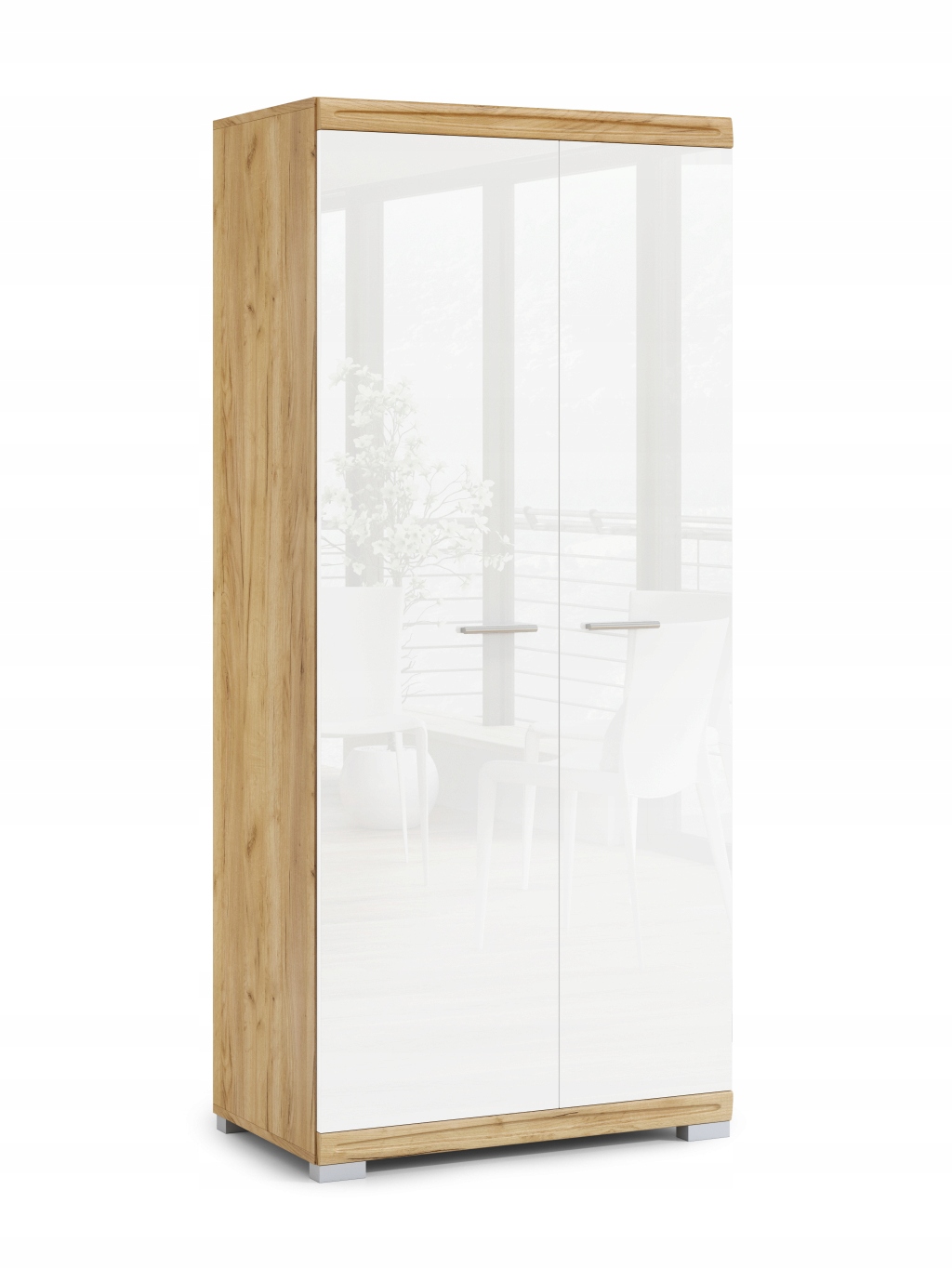 Szafa SIMPLE SZD2 - GARDEROBA Z PÓŁKĄ I DRĄŻKIEM