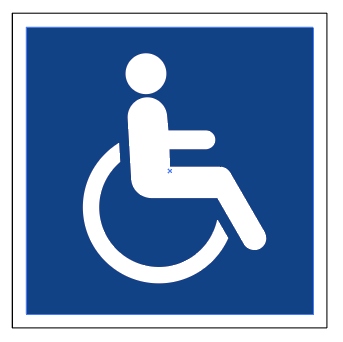 WC TOALETA INWALIDA TABLICZKA piktogram PCV tablica zadruk UV WR_A8