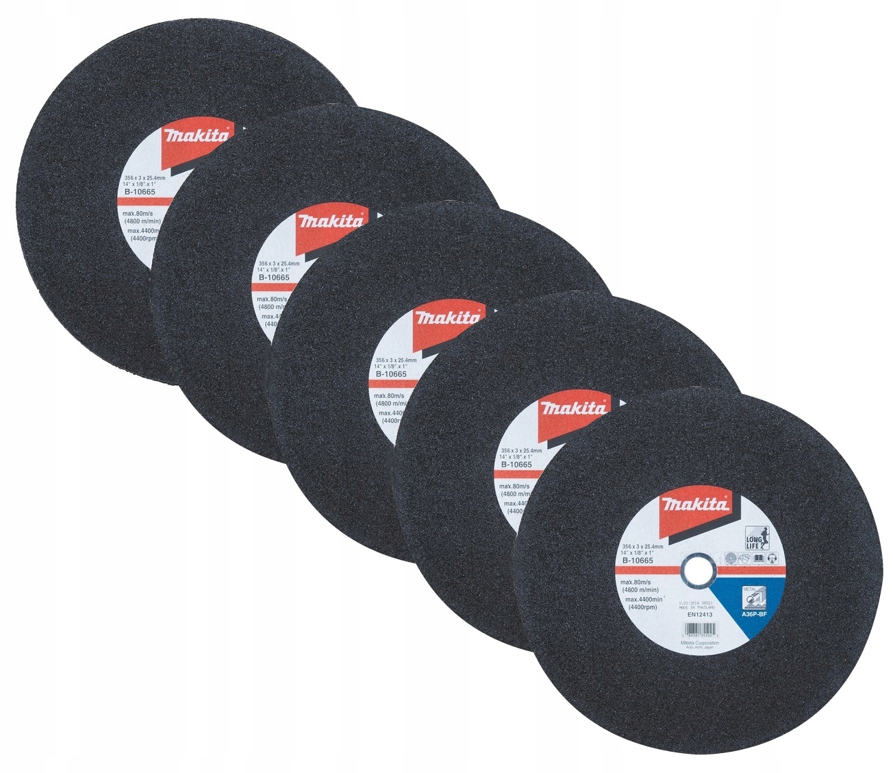 

Makita Tarcze Tnące Do Stali 355 X 25,4 5szt