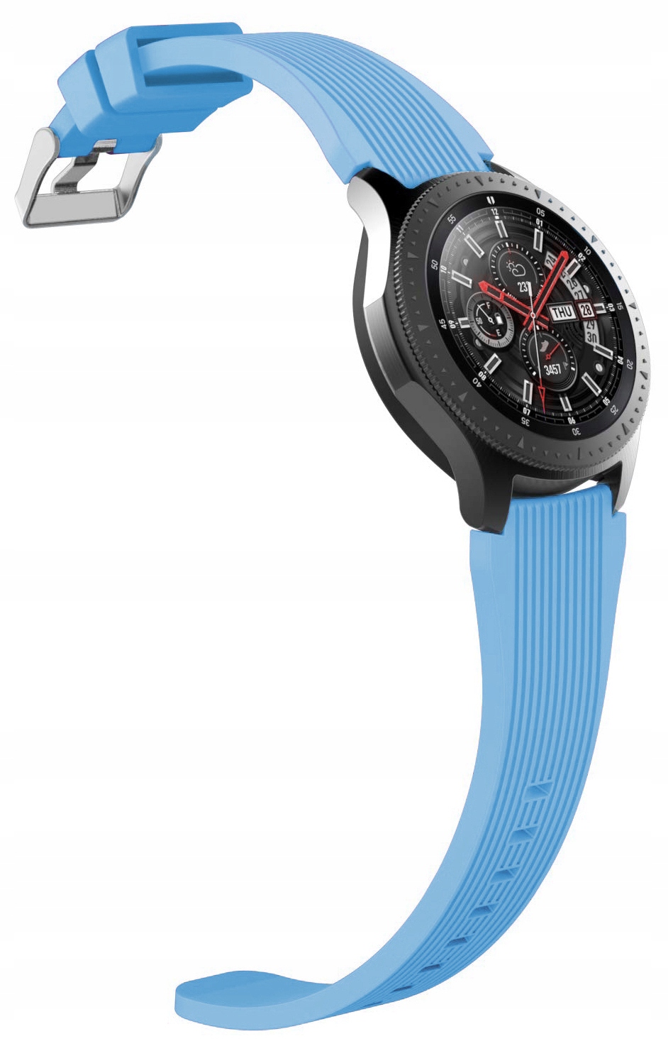 BŁĘKITNY PASEK SILIKONOWY SAMSUNG GEAR S3 + SZKŁO EAN (GTIN) 5060875555147