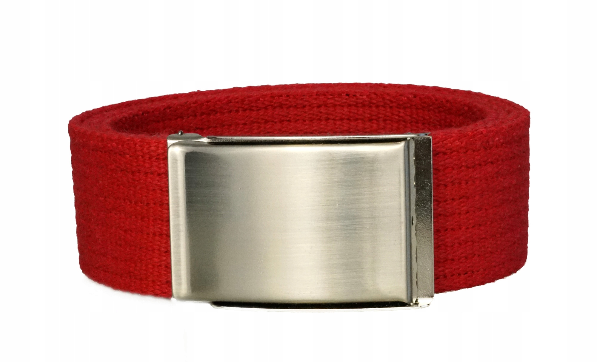 PASEK DO SPODNI PARCIANY PARCIAK CZERWONY 115 Długość bez klamry 130 cm