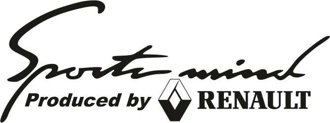 

Sport Mind Renault 2 naklejki 40 x 15 cm