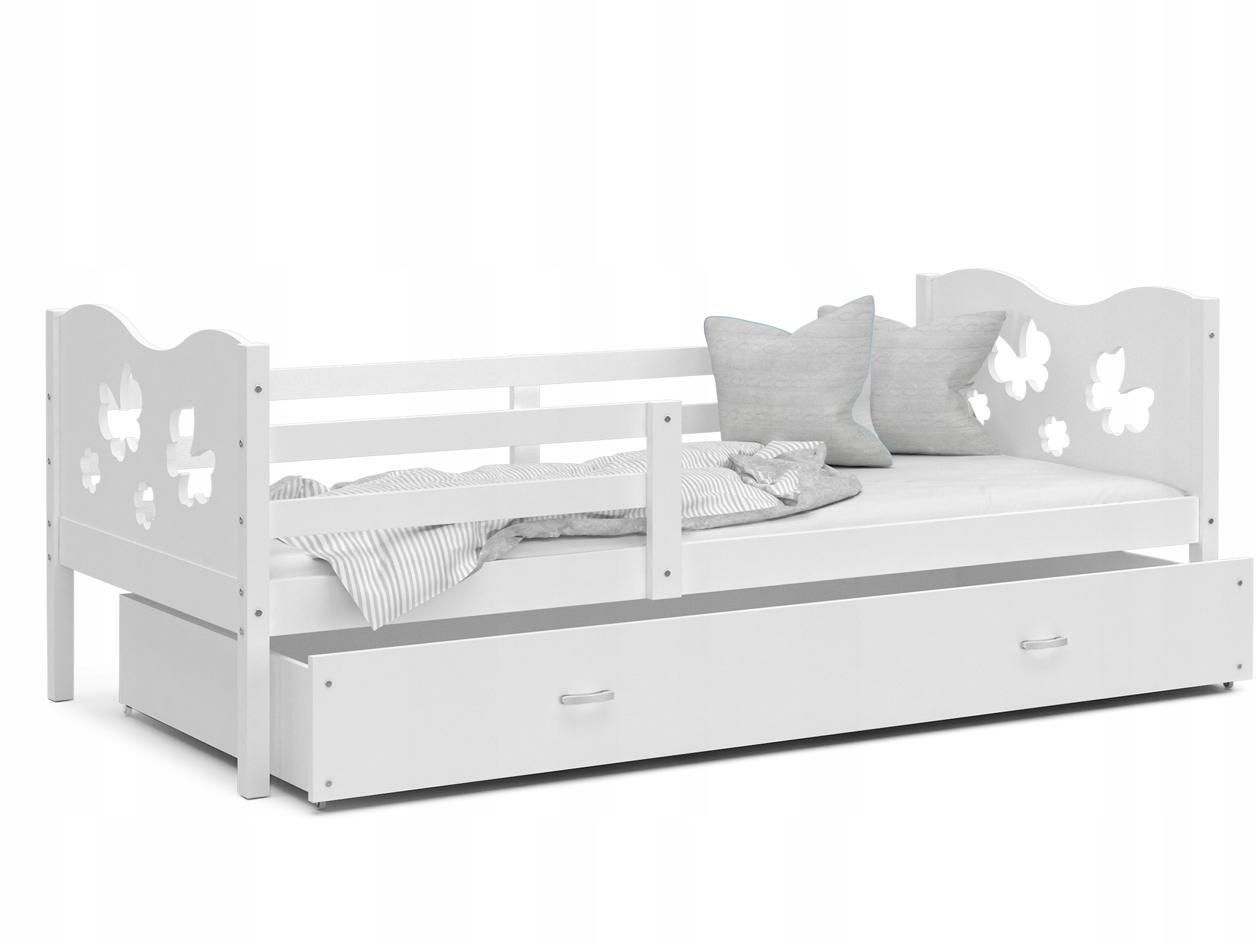 Кровать одноэтажные MAX P 160x80 белый белый + матрас