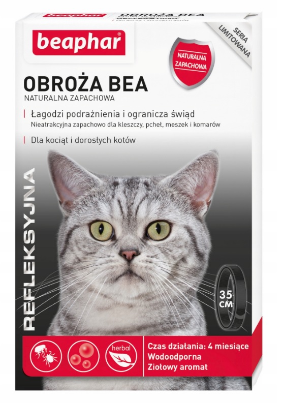

Beaphar obroża pchły kleszcze kot Odblaskowa