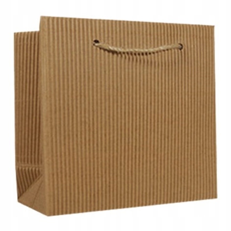 

Ekologiczna torebka z tektury falistej 17x8x16 cm