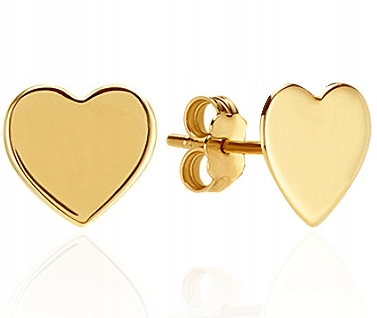 

Piękne Złote Kolczyki Gwiazd 8KT Serce 333