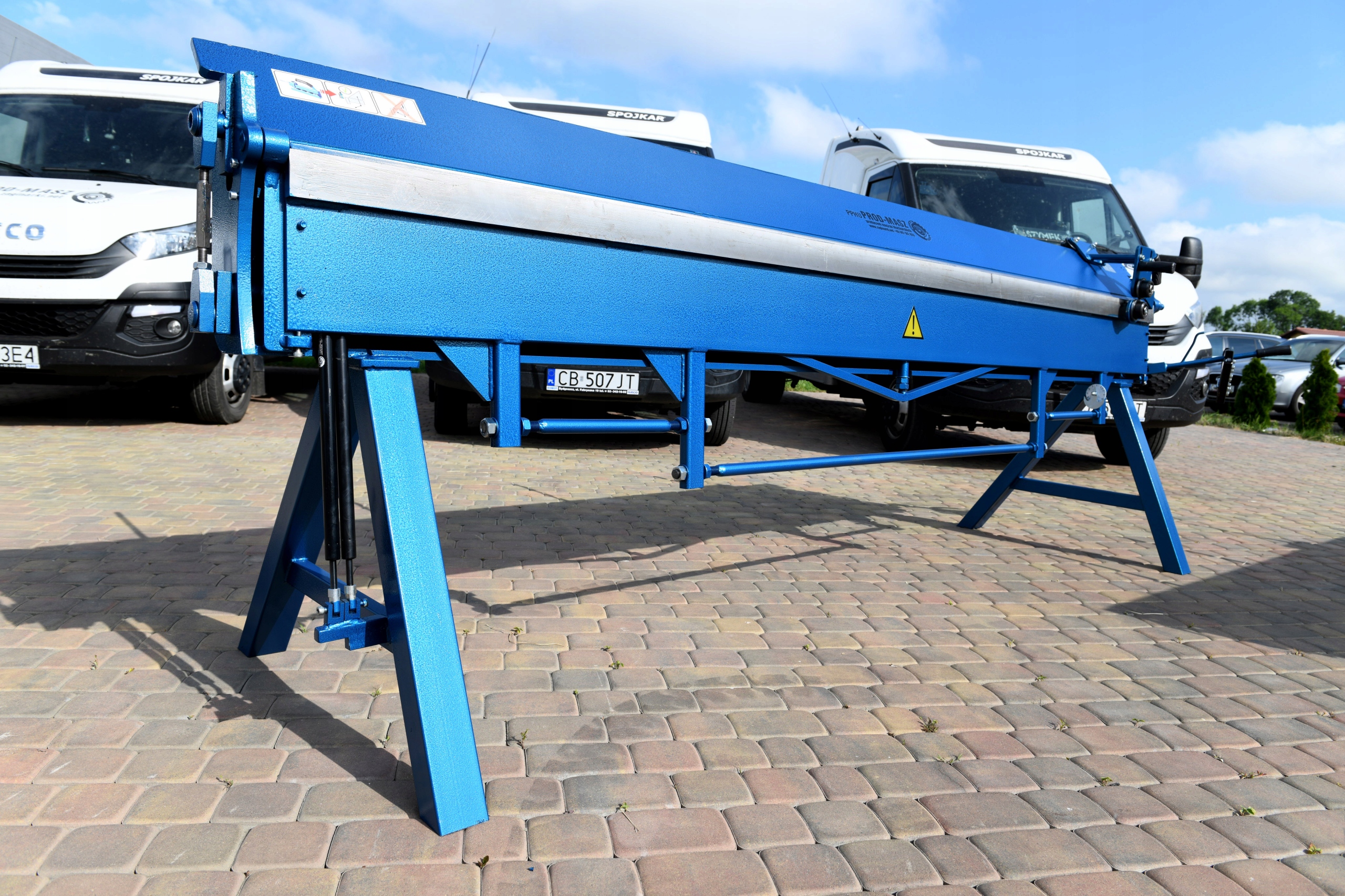 Zaginarka do blachy 3metry 1.0 z nożem/nożycami Model PROD-MASZ