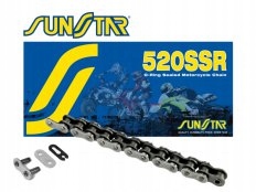 Reťaz Sunstar 520 O-krúžok Yamaha Honda Suzuki 112