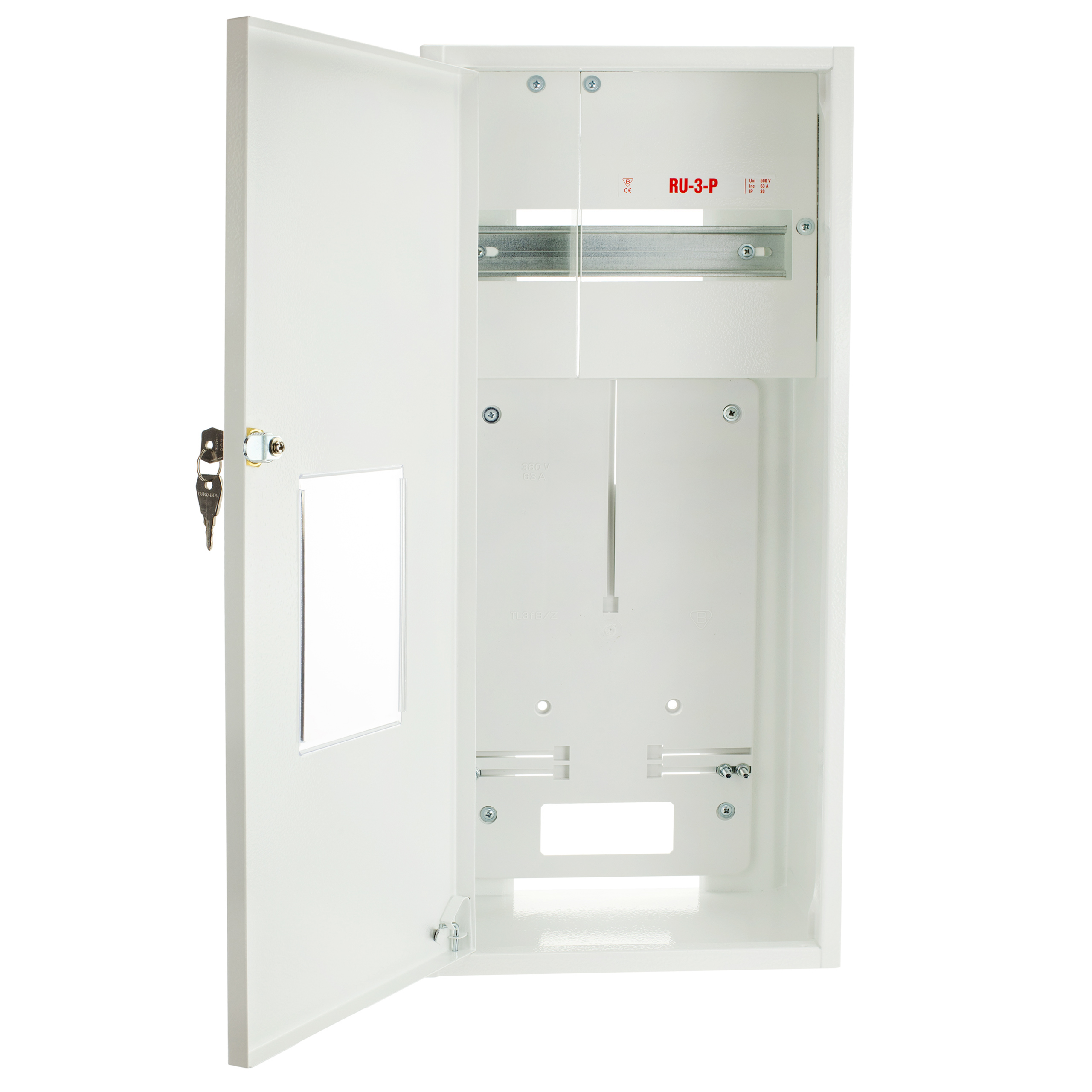 Rozvádzačová skrinka na omietku/podomietková skrinka 1 alebo 3-fázová