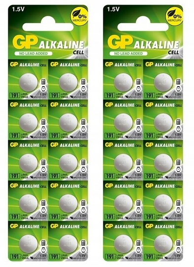 

20 sztuk baterie alkaliczne AG8 LR55 191 guzikowa